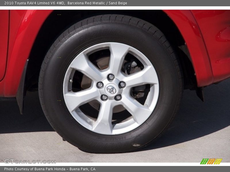 Barcelona Red Metallic / Sand Beige 2010 Toyota RAV4 Limited V6 4WD