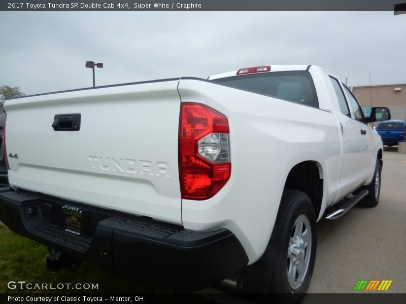 Super White / Graphite 2017 Toyota Tundra SR Double Cab 4x4