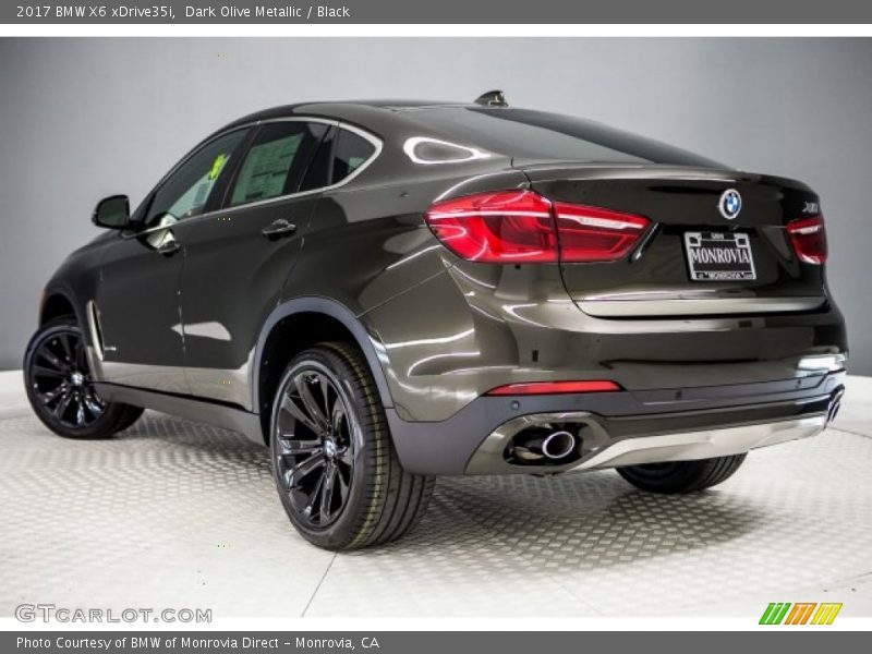 Dark Olive Metallic / Black 2017 BMW X6 xDrive35i