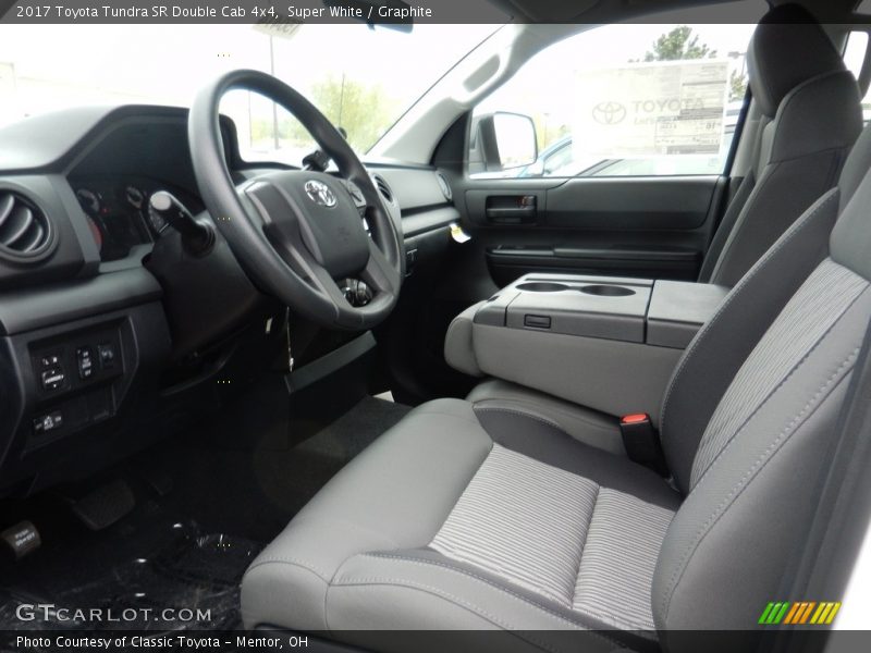 Super White / Graphite 2017 Toyota Tundra SR Double Cab 4x4