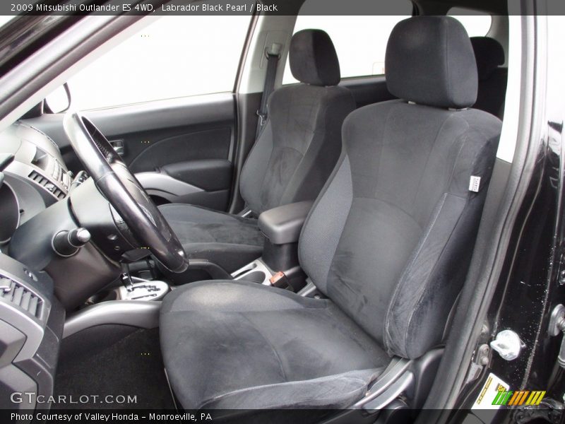 Labrador Black Pearl / Black 2009 Mitsubishi Outlander ES 4WD