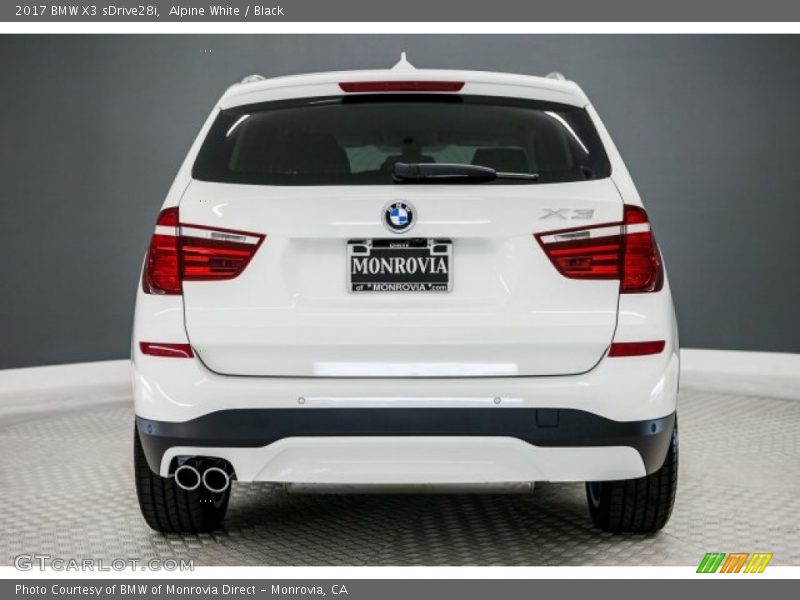 Alpine White / Black 2017 BMW X3 sDrive28i