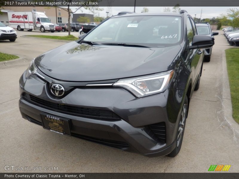 Magnetic Gray Metallic / Black 2017 Toyota RAV4 LE