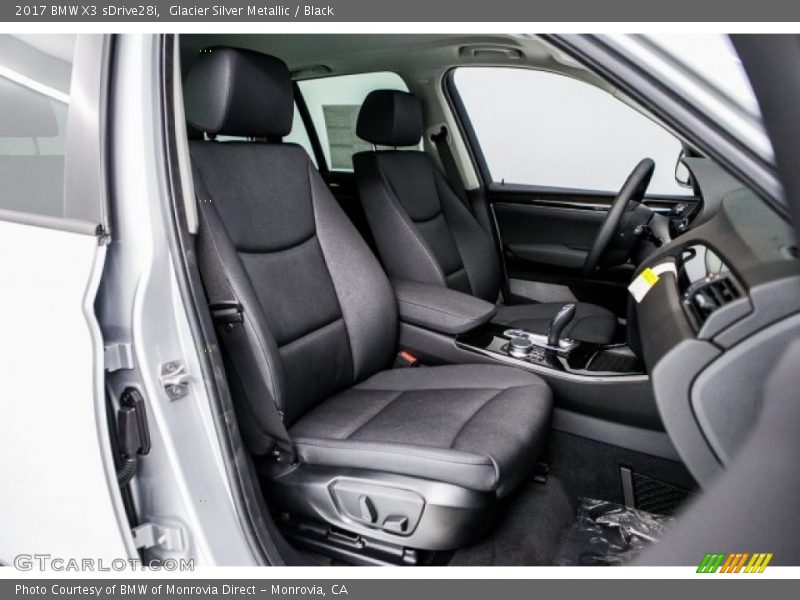 Glacier Silver Metallic / Black 2017 BMW X3 sDrive28i