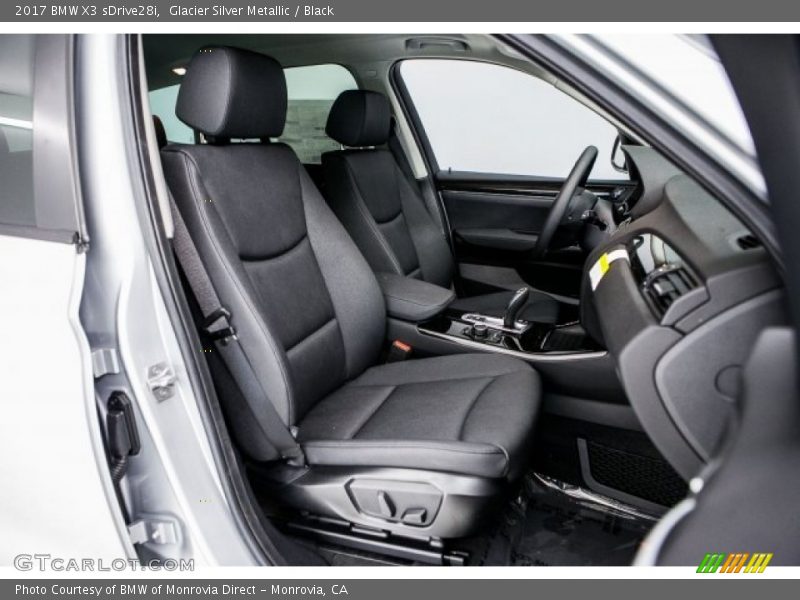 Glacier Silver Metallic / Black 2017 BMW X3 sDrive28i