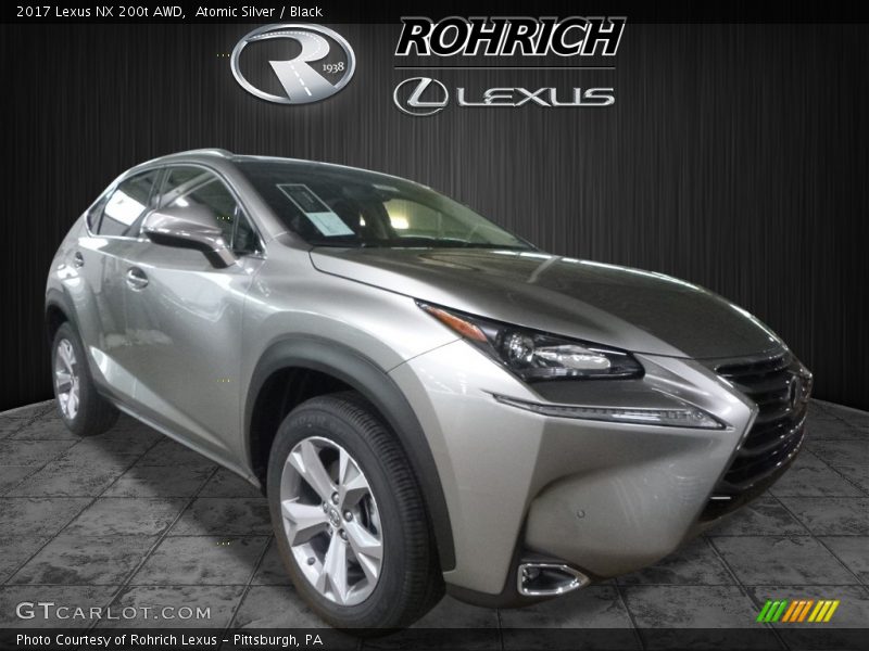 Atomic Silver / Black 2017 Lexus NX 200t AWD