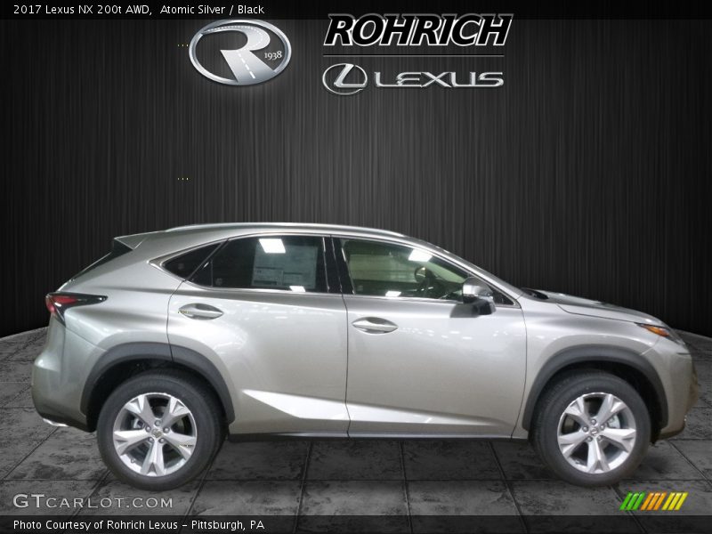 Atomic Silver / Black 2017 Lexus NX 200t AWD