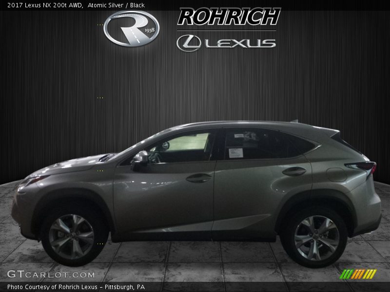 Atomic Silver / Black 2017 Lexus NX 200t AWD