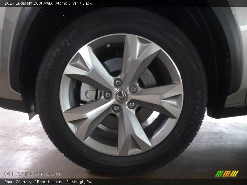 Atomic Silver / Black 2017 Lexus NX 200t AWD