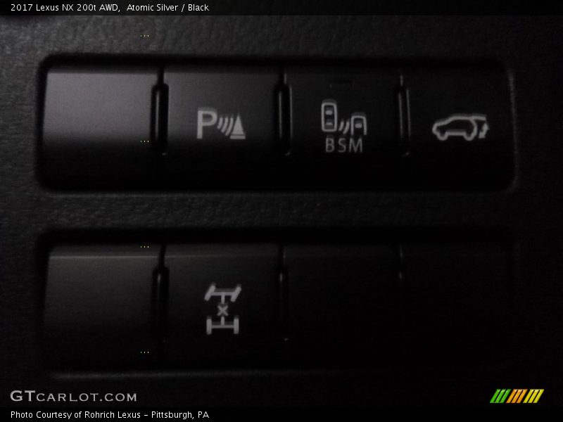 Atomic Silver / Black 2017 Lexus NX 200t AWD
