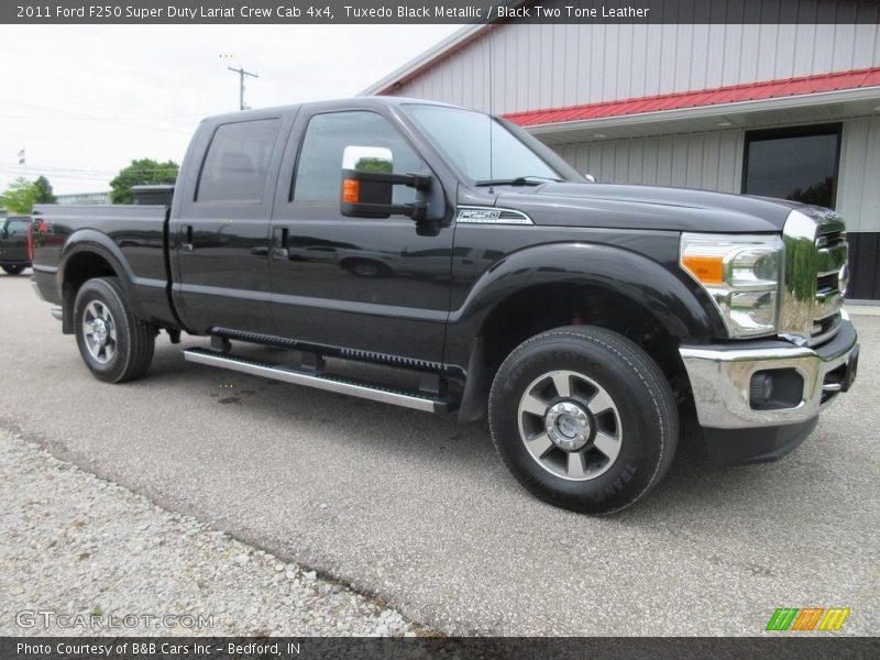 Tuxedo Black Metallic / Black Two Tone Leather 2011 Ford F250 Super Duty Lariat Crew Cab 4x4
