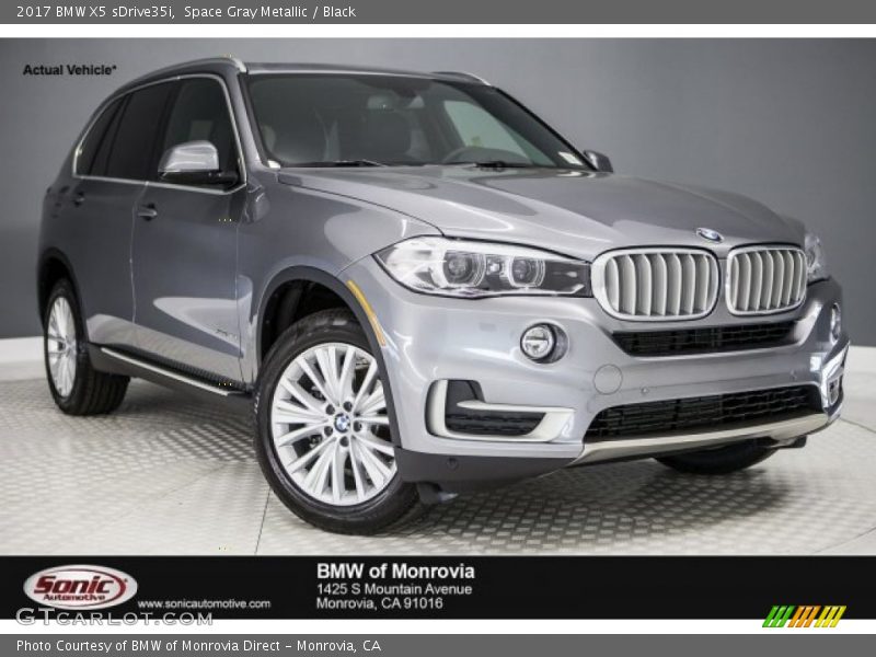 Space Gray Metallic / Black 2017 BMW X5 sDrive35i