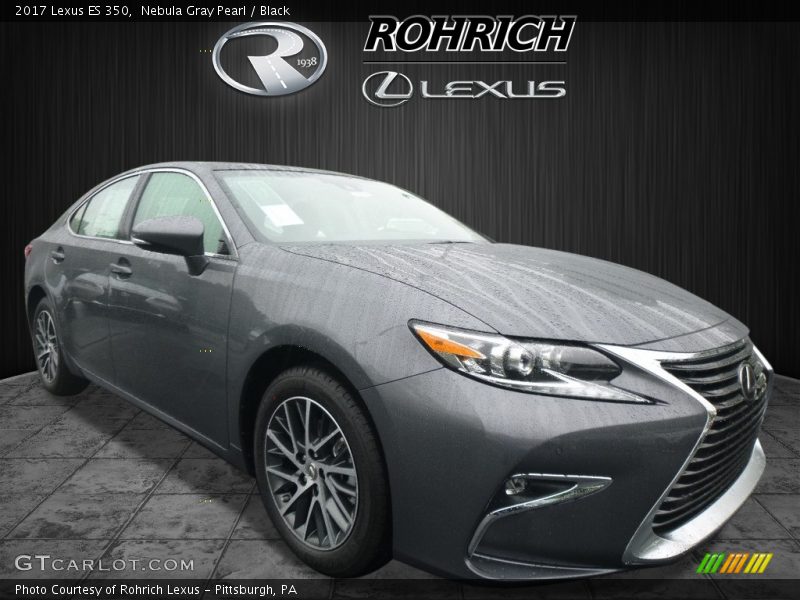 Nebula Gray Pearl / Black 2017 Lexus ES 350