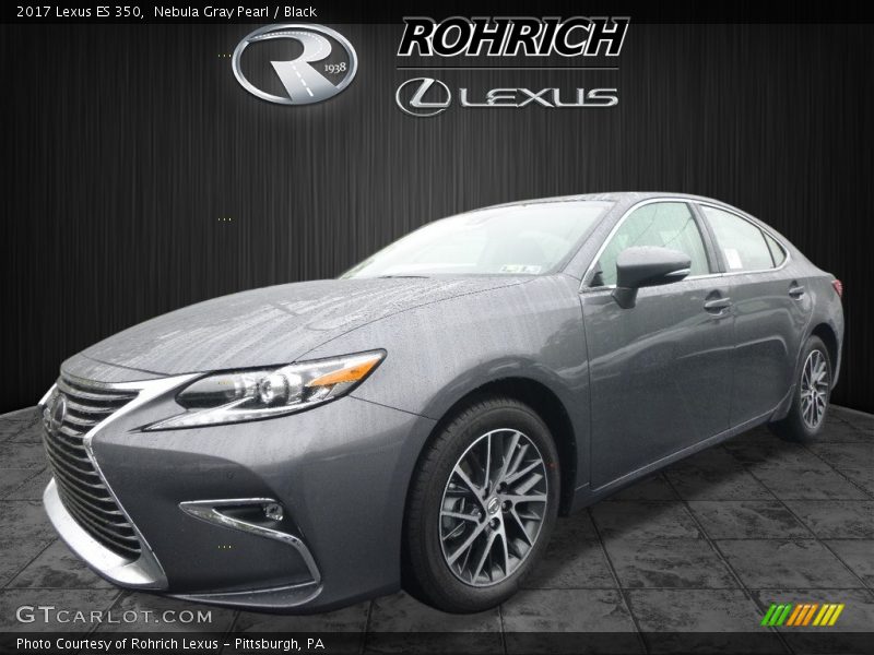 Nebula Gray Pearl / Black 2017 Lexus ES 350