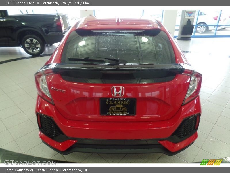 Rallye Red / Black 2017 Honda Civic LX Hatchback