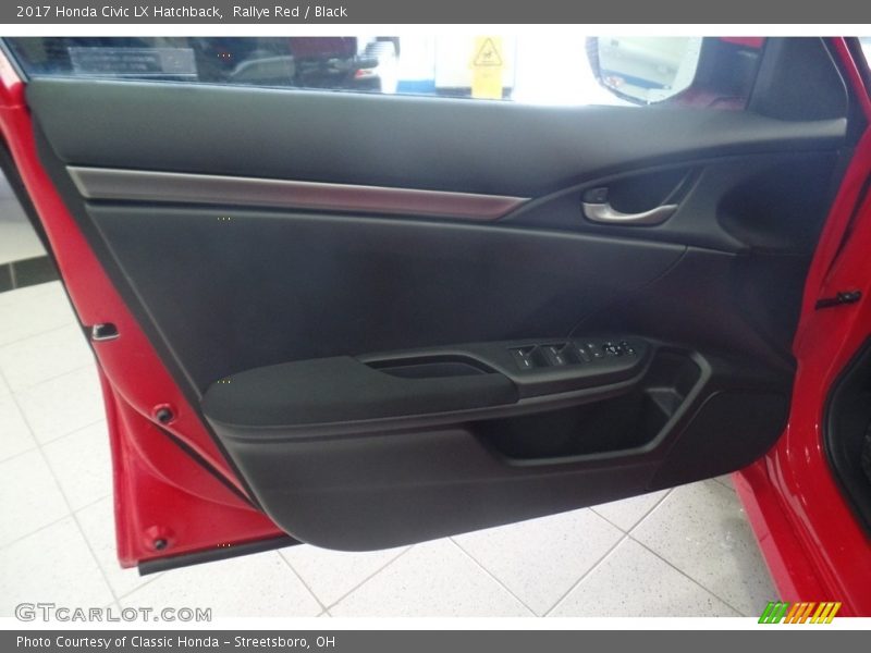 Rallye Red / Black 2017 Honda Civic LX Hatchback