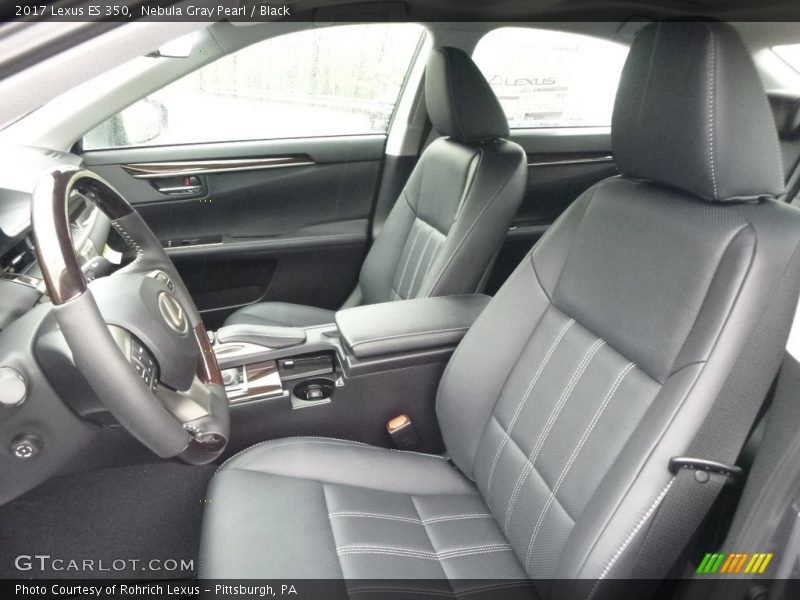 Nebula Gray Pearl / Black 2017 Lexus ES 350