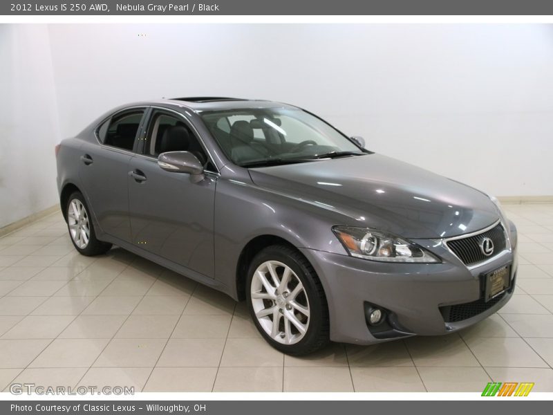 Nebula Gray Pearl / Black 2012 Lexus IS 250 AWD