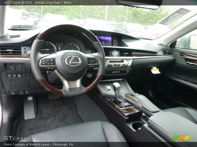 Nebula Gray Pearl / Black 2017 Lexus ES 350