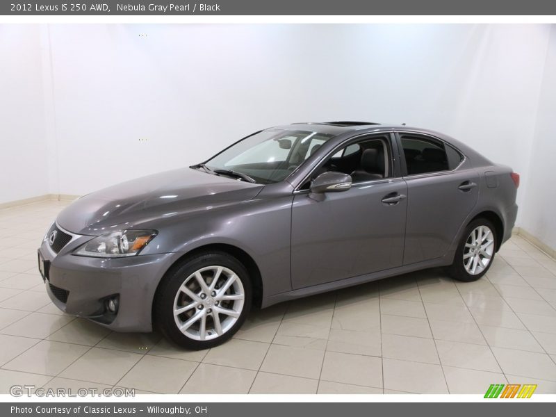 Nebula Gray Pearl / Black 2012 Lexus IS 250 AWD