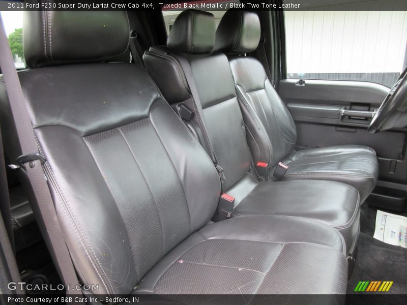 Tuxedo Black Metallic / Black Two Tone Leather 2011 Ford F250 Super Duty Lariat Crew Cab 4x4