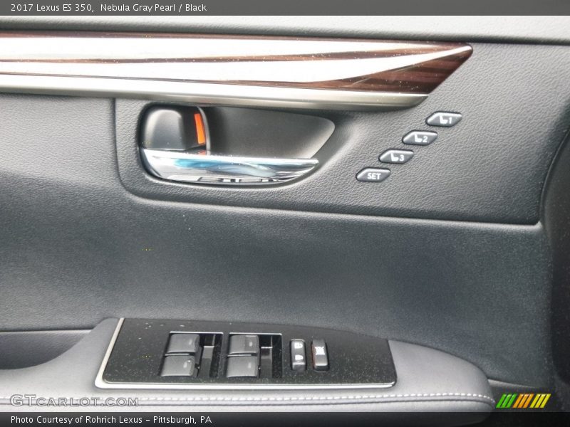 Nebula Gray Pearl / Black 2017 Lexus ES 350
