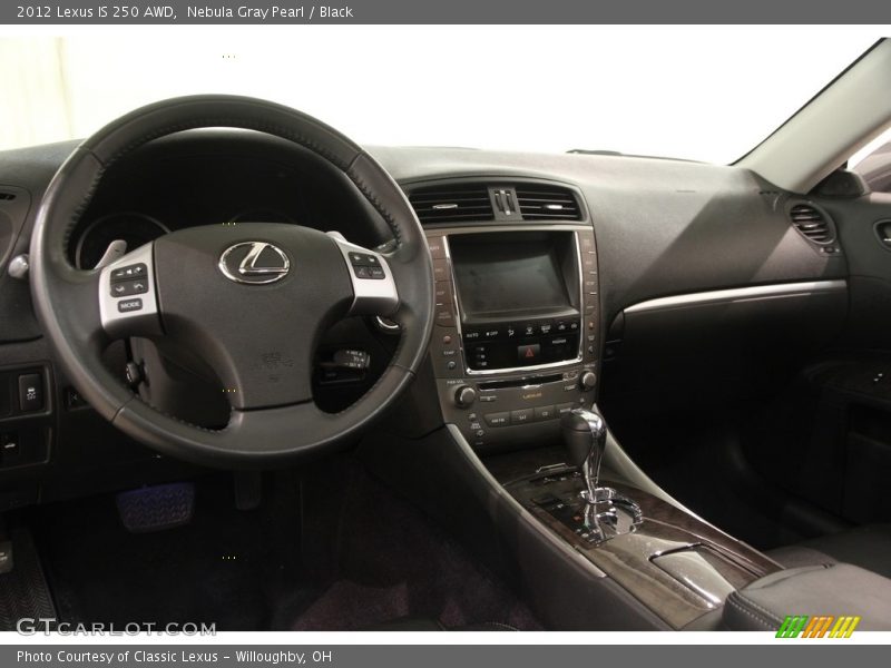Nebula Gray Pearl / Black 2012 Lexus IS 250 AWD