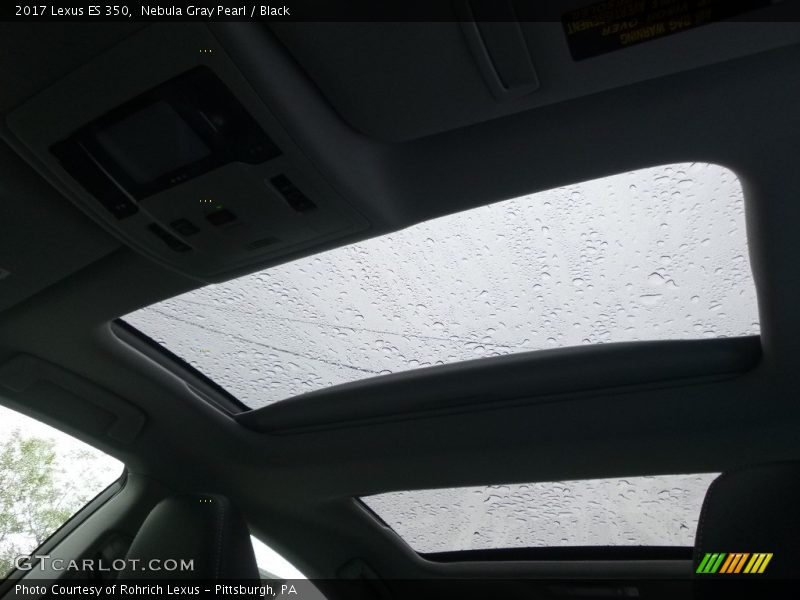 Nebula Gray Pearl / Black 2017 Lexus ES 350