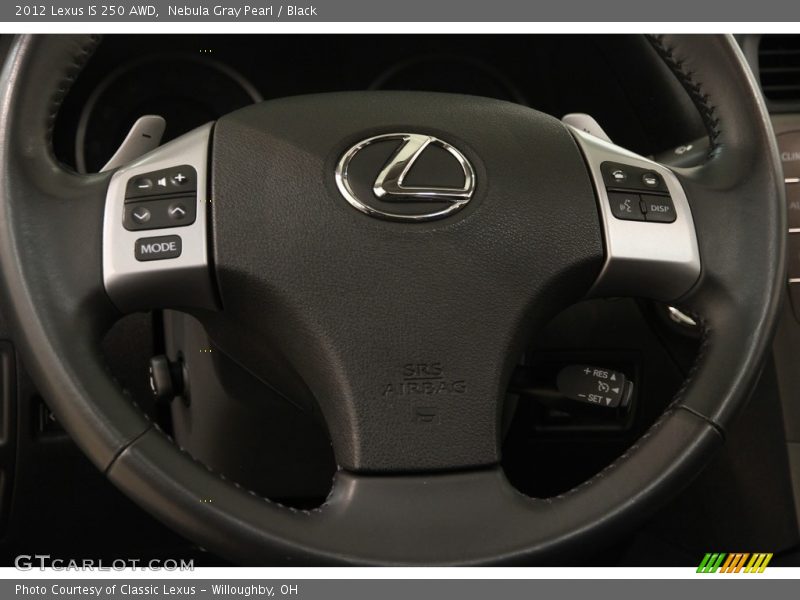 Nebula Gray Pearl / Black 2012 Lexus IS 250 AWD