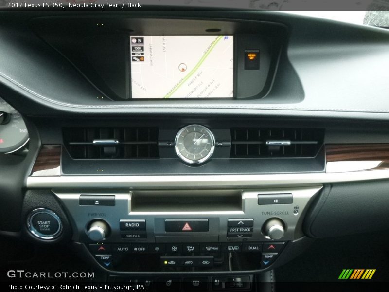 Nebula Gray Pearl / Black 2017 Lexus ES 350