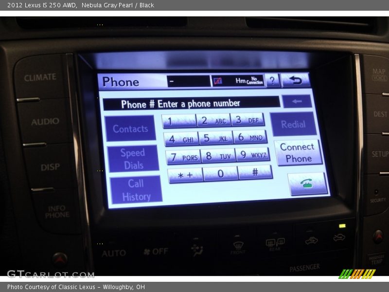 Nebula Gray Pearl / Black 2012 Lexus IS 250 AWD
