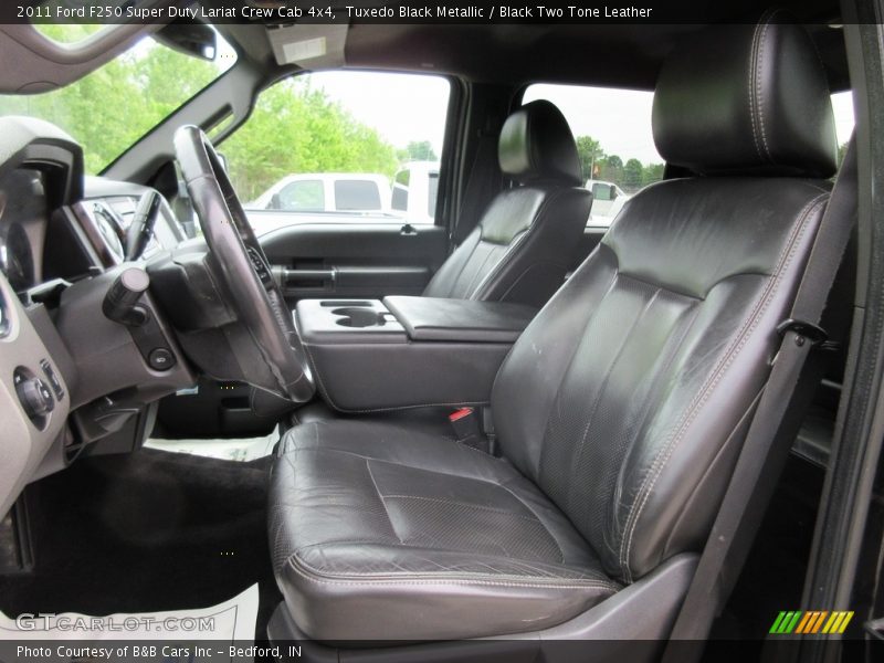 Tuxedo Black Metallic / Black Two Tone Leather 2011 Ford F250 Super Duty Lariat Crew Cab 4x4