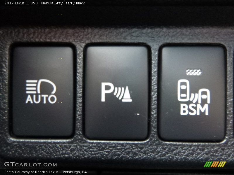 Nebula Gray Pearl / Black 2017 Lexus ES 350