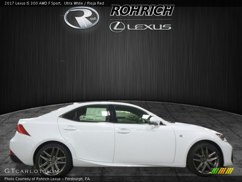 Ultra White / Rioja Red 2017 Lexus IS 300 AWD F Sport