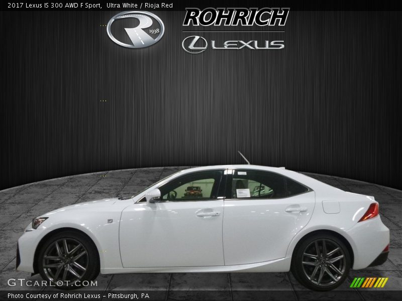 Ultra White / Rioja Red 2017 Lexus IS 300 AWD F Sport