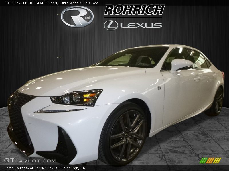 Ultra White / Rioja Red 2017 Lexus IS 300 AWD F Sport