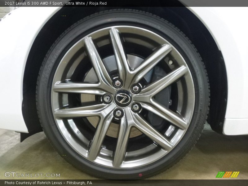 Ultra White / Rioja Red 2017 Lexus IS 300 AWD F Sport