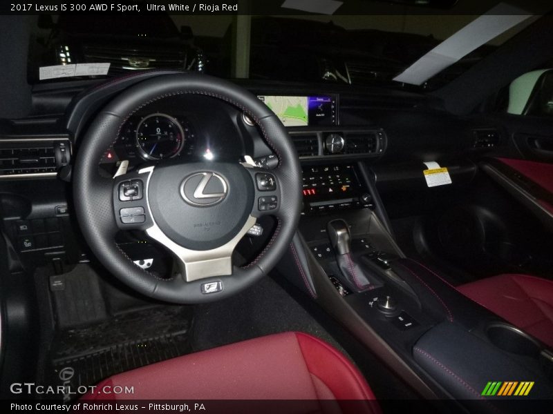 Ultra White / Rioja Red 2017 Lexus IS 300 AWD F Sport