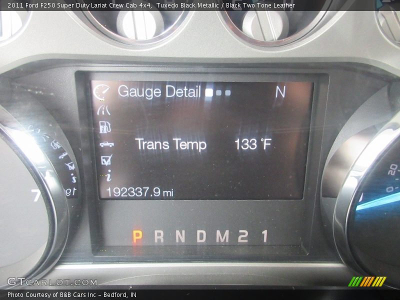 Tuxedo Black Metallic / Black Two Tone Leather 2011 Ford F250 Super Duty Lariat Crew Cab 4x4