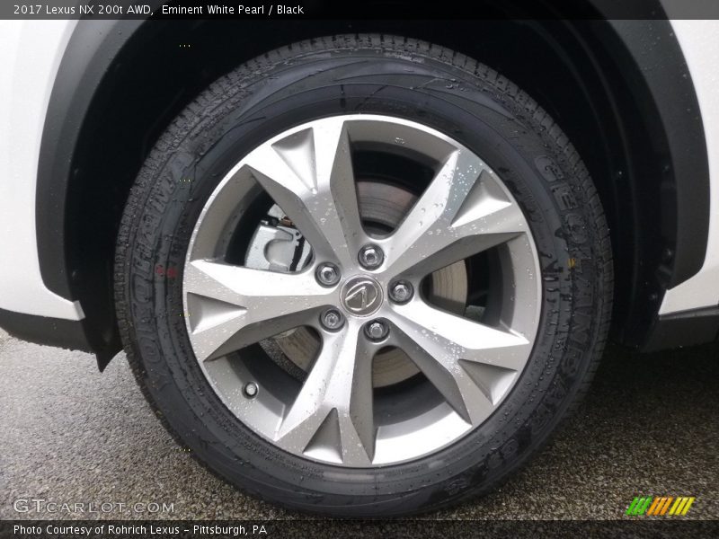 Eminent White Pearl / Black 2017 Lexus NX 200t AWD