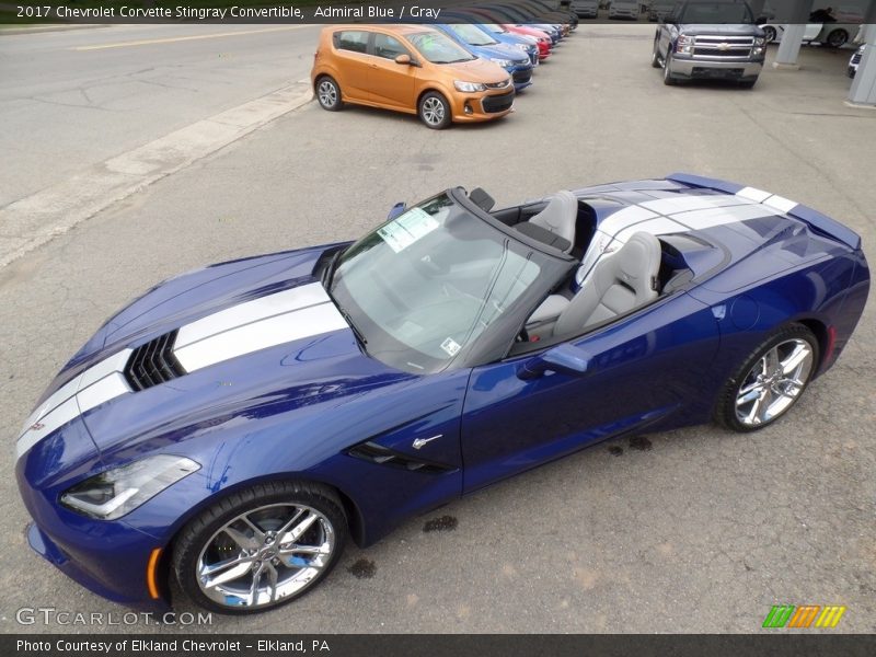 Admiral Blue / Gray 2017 Chevrolet Corvette Stingray Convertible