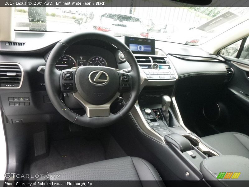 Eminent White Pearl / Black 2017 Lexus NX 200t AWD