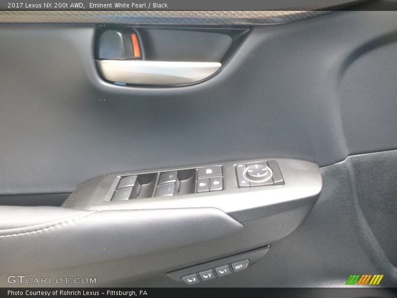 Eminent White Pearl / Black 2017 Lexus NX 200t AWD