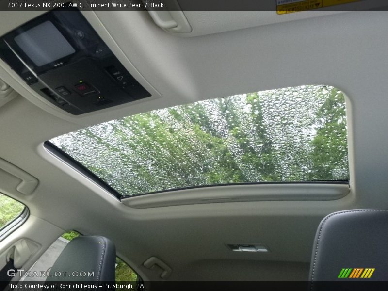 Eminent White Pearl / Black 2017 Lexus NX 200t AWD