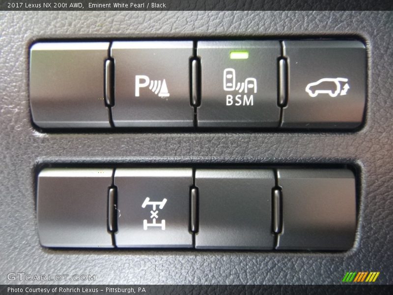 Eminent White Pearl / Black 2017 Lexus NX 200t AWD