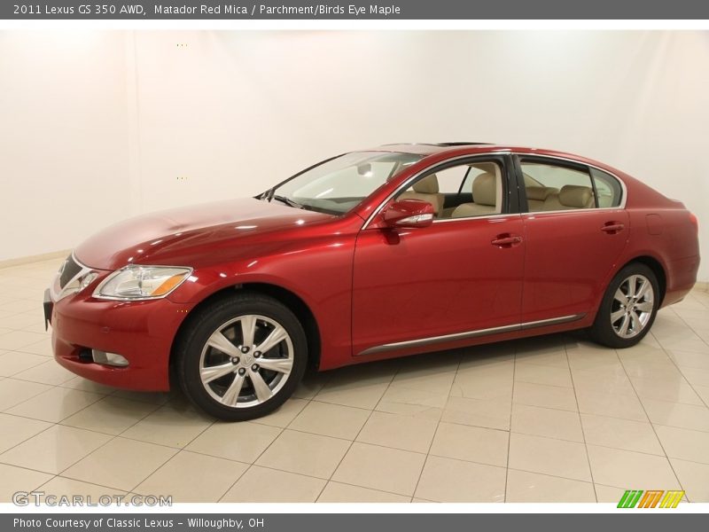 Matador Red Mica / Parchment/Birds Eye Maple 2011 Lexus GS 350 AWD