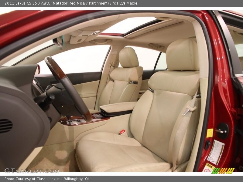 Matador Red Mica / Parchment/Birds Eye Maple 2011 Lexus GS 350 AWD