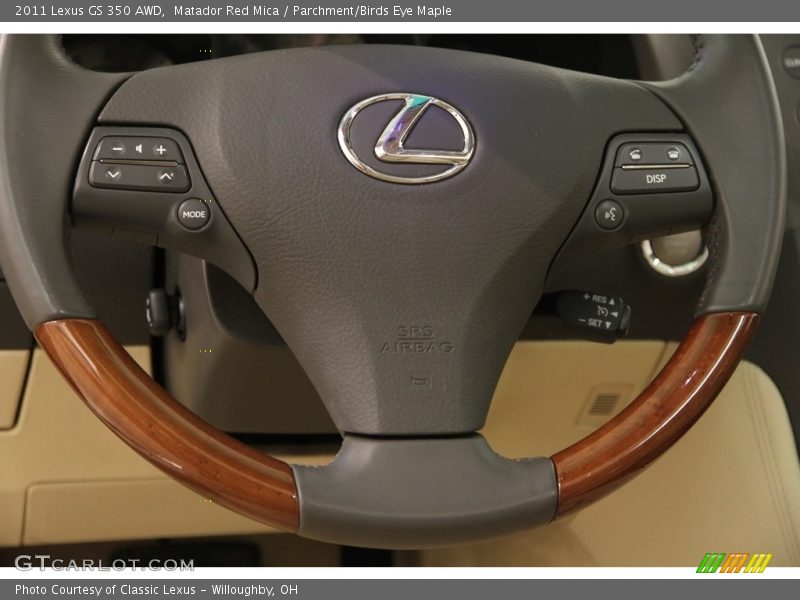 Matador Red Mica / Parchment/Birds Eye Maple 2011 Lexus GS 350 AWD