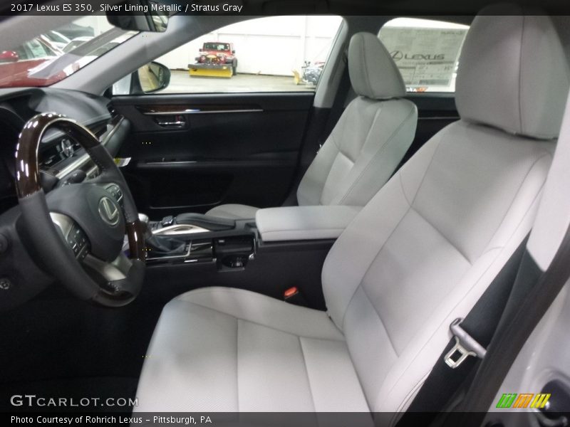 Silver Lining Metallic / Stratus Gray 2017 Lexus ES 350