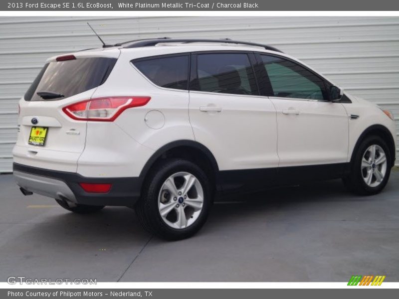 White Platinum Metallic Tri-Coat / Charcoal Black 2013 Ford Escape SE 1.6L EcoBoost